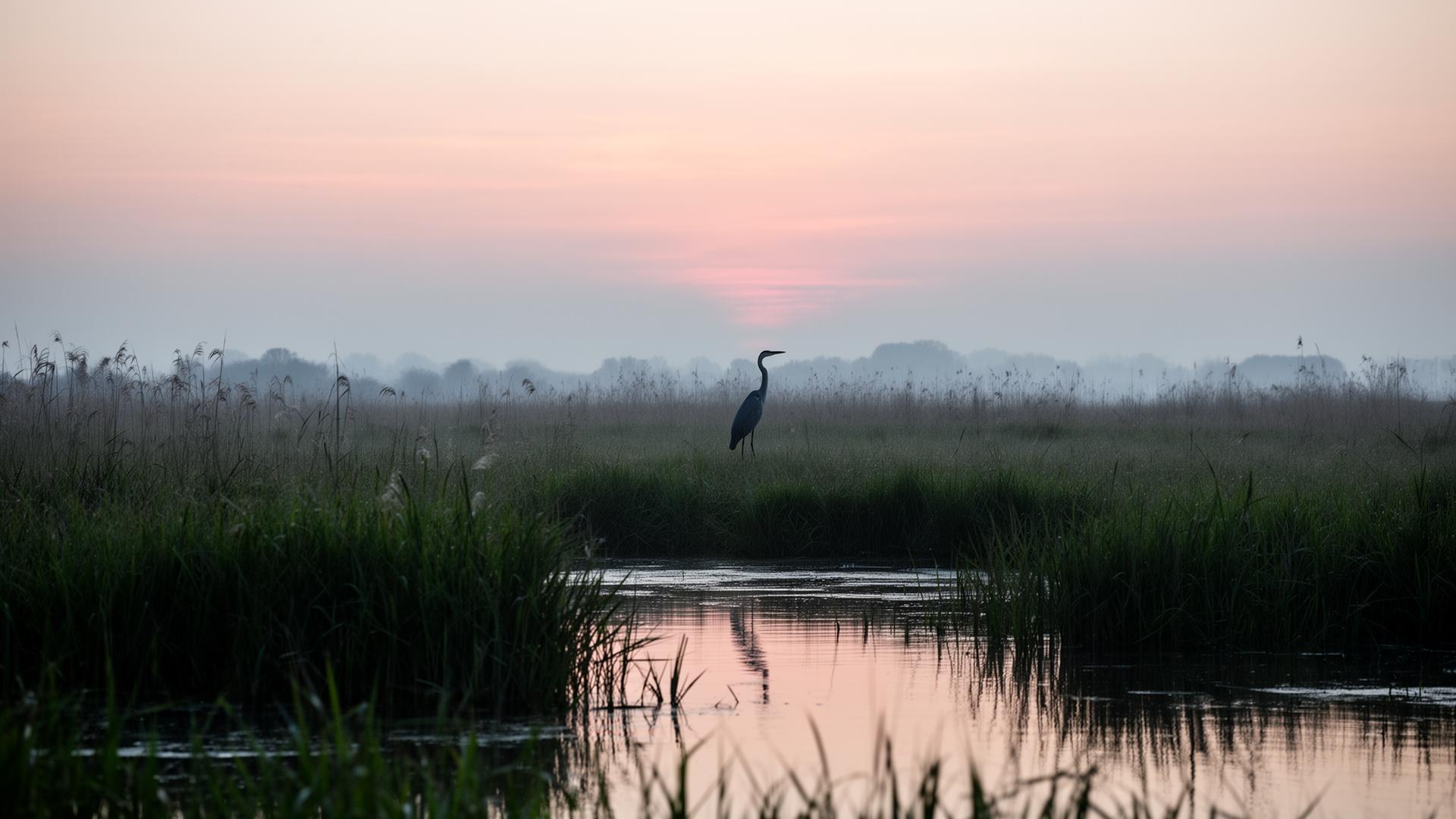 Nederlands natuurgebied bij dageraad