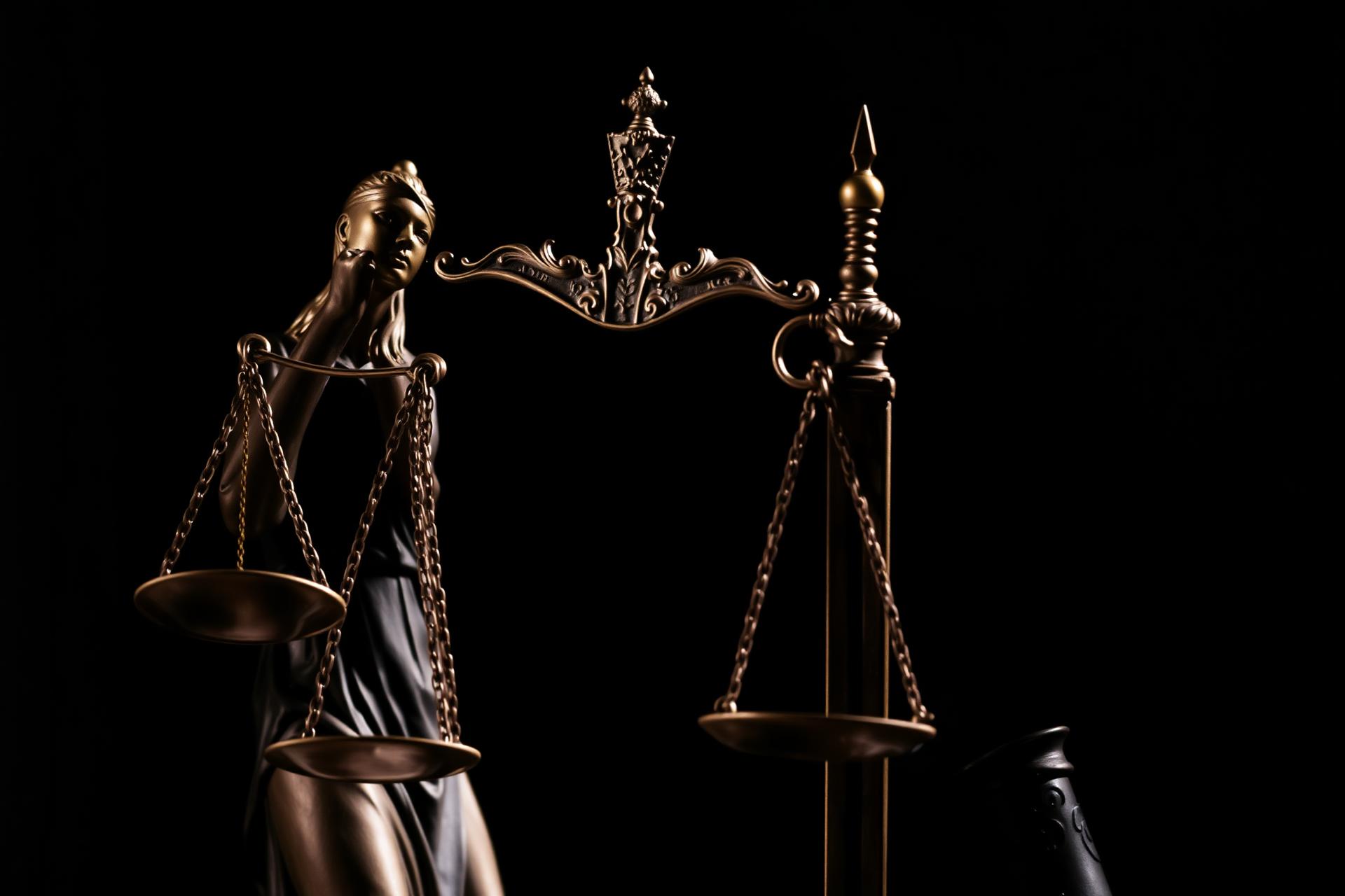 Vrouwe Justitia met weegschaal